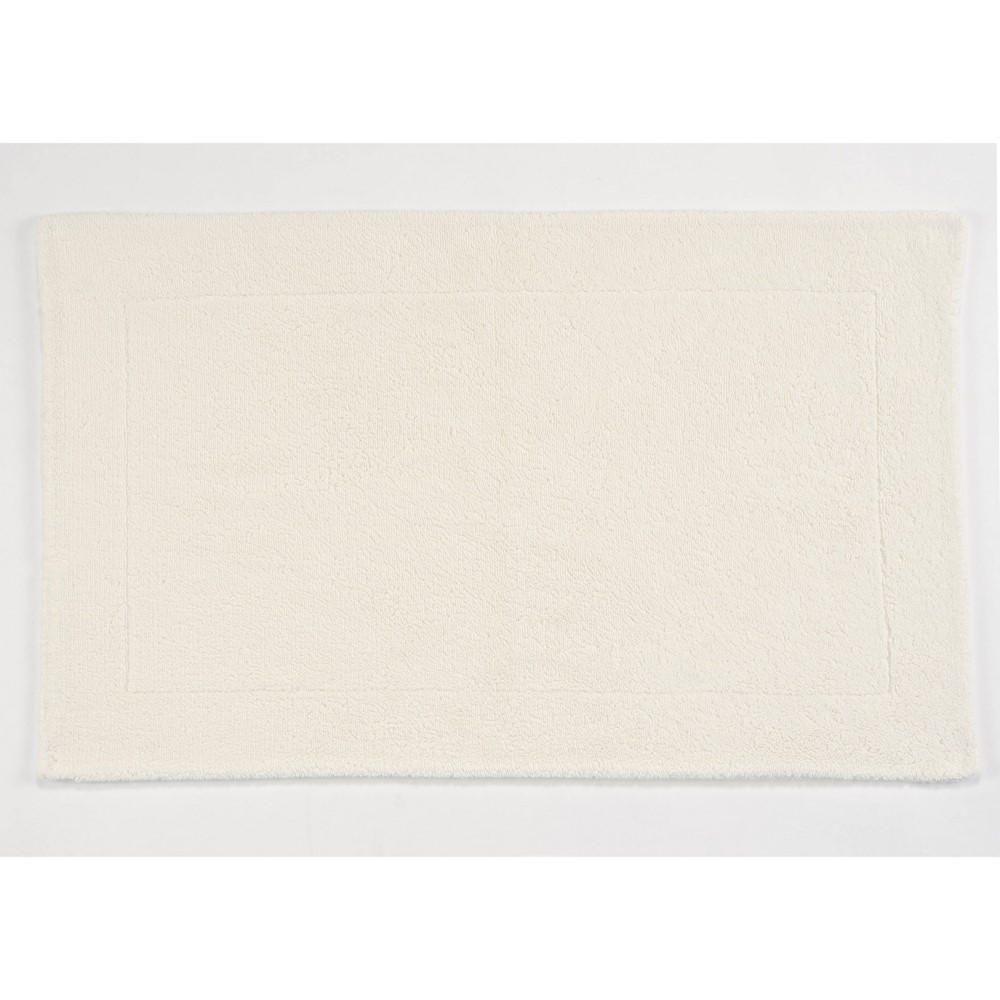 Double Bath Mat 103 by Designer Abyss & Habidecor in Ivory White